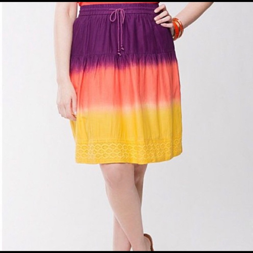Lane Bryant Dip-Dyed Skirt